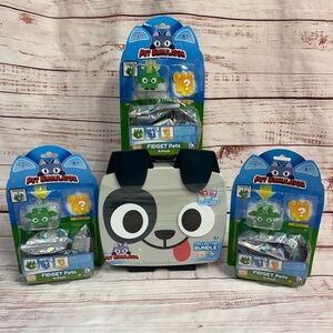 Pet Simulator Collector Bundle Dog Bank Toy With Codes + 3 Fidget Pets 4 Pack